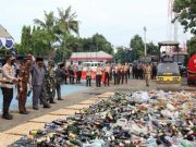 Miras Pemicu Tindak Kejahatan, Polres Musnahkan Hasil Operasi