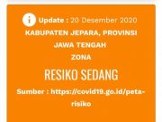 Dua Minggu di Zona Merah, Jepara Masih Pasang Zona Oranye di Portal Resmi Satgas