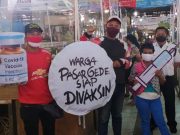 Kampanye Vaksin Gaya Solo, Bawa Replika Jarum Suntik Ukuran Jumbo