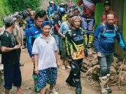 Komunitas Motor Trail Bantu Korban Tanah Longsor Ngargoretno