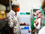 Gubernur Ganjar Pranowo Suntik Vaksin di RSUD Tugurejo Pagi Ini