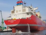 Kapal FSRU Jawa Satu Buatan Korsel Menuju Indonesia
