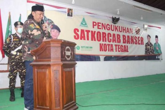 Wali Kota Tegal Kukuhkan Satkorcab Banser