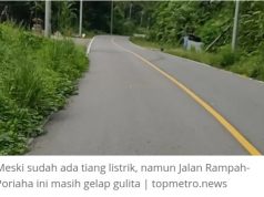 Jalan Rampah-Poriaha Jadi Alternatif yang Tak Ada Penerangan