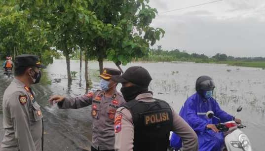 Elevasi Sungai Lusi di Purwodadi Meningkat, Warga Jangan Dekati Air!