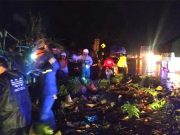 Pohon Tumbang Timpa Truk Tronton dan L 300