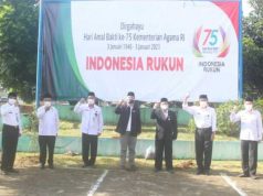 Upacara HAB ke-75 Kemenag Wonosobo dengan Prokes Covid-19