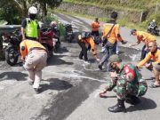Kenapa Jalan di Watumalang-Wonosobo Ditandai Lingkaran Cat Putih? Ini Jawabannya