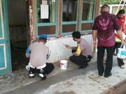 Program Peduli, Polsek Kaliwiro dan DSBS Cat Rumah Warga