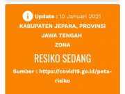 Ini Faktanya: Jepara Zona Merah, Portal Satgas Covid-19 Masih Oranye