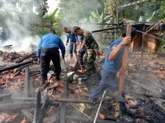 Rumah Limasan Kayu Ludes Terbakar di Leyangan