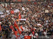 Ribuan Orang Berkumpul Hari Kedua Protes Jalanan di Myanmar