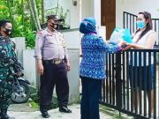 Babinsa Srondol Kulon Aktif Bersosialisasi Bersama Tim PPKM Mikro