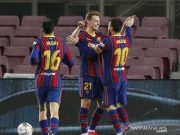 Dua Gol Messi Bawa Barca Kembali ke Posisi Ketiga