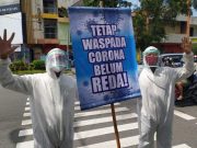 Relawan Kota Bengawan Gelar Aksi Corona Belum Reda