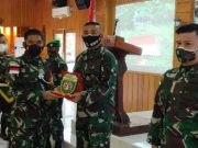 Yonif 611 Kutai Kartanegara Gantikan Yonif 125 Jaga Perbatasan RI-PNG Sektor Selatan