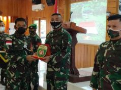 Yonif 611 Kutai Kartanegara Gantikan Yonif 125 Jaga Perbatasan RI-PNG Sektor Selatan