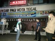 Jateng di Rumah Saja, Pasar di Kota Tegal Buka Tengah Malam