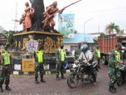Kodim Blora Turun ke Jalan Sosialisasi Prokes
