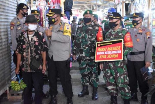 Ini yang Dilakukan Personil TNI-Polri di Wonosobo saat Kampaye Prokes Covid-19