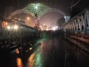 Jembatan Jalur Pantura di Sungai Rembun Pekalongan, Ambles