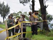 Kapolres Wonosobo Cek Lokasi Retakan Tanah di Tieng