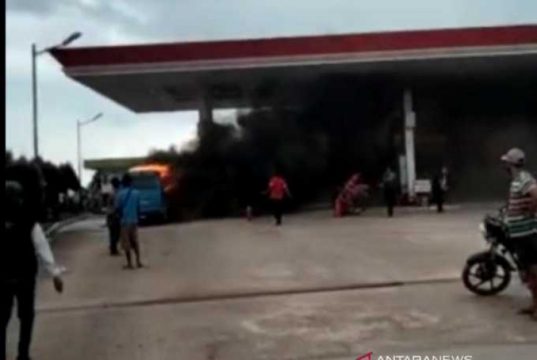 Kebakaran SPBU Menelan Korban Seorang Anak Meninggal