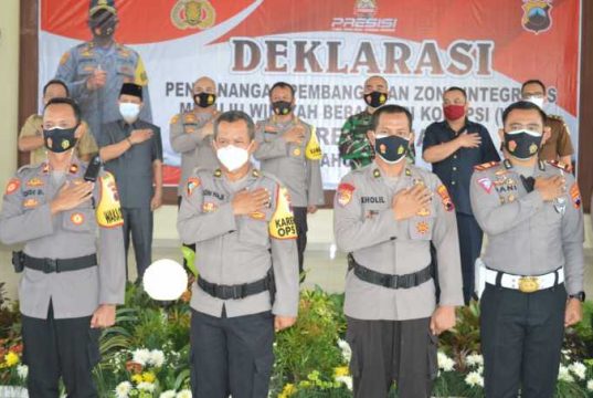 Polres Demak Deklarasikan Pencanangan Pembangunan Zona Integritas Menuju Wilayah Bebas Korupsi