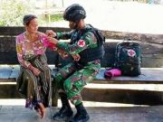 Satgas TNI Berikan Layanan Kesehatan Warga di Perbatasan RI-PNG
