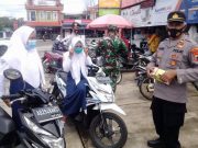 ‘Nduk Cah Ayu…..” Tegur Kapolsek Jatiroto Wonogiri Saat Menggelar Razia Masker