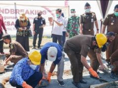Kajati Jateng Lakukan Groundbreaking Pembangunan Perumahan Adhyaksa Residence Kabupaten Banyumas