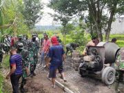 Tinjau Lokasi TMMD Di Magelang Kasrem 072/Pamungkas Bagikan Sembako