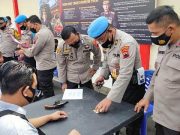 Cegah Penyalahgunaan, Anggota Pemegang Senjata Api Polres Blora Dicek dan Dites Urine
