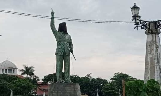 Pembangunan Patung Bung Karno di Polder Depan Stasiun Semarang Tawang Habiskan 7 M