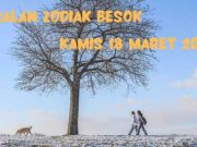 Ramalan Zodiak Besok Kamis 18 Maret 2021, Capricon Berfikirlah Positif, Virgo Ada Kejutan