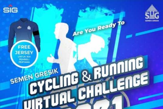 Ultah Ketujuh, Semen Gresik Gelar Lomba Sepeda dan Lari Secara Virtual Berhadiah Rp 10 Juta Plus-Plus