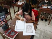 SDN 6 Mulyoharjo dan Mahasiswa KKN Unisnu Adakan Pelatihan Menggambar Motif Ukiran