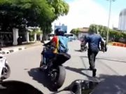 Perhatikan Wilayah Ring Satu agar Kejadian Bikers Ditendang Tak Terulang