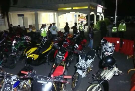 205 Sepeda Motor dengan Knalpot Brong Terjaring Razia, Langsung Dikandangkan di Mapolresta Surakarta