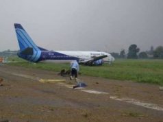 Pecah Ban Saat Landing, Pesawat Kargo Trigana Air Tergelincir