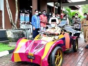 Bupati Coba Mobil Listrik Karya Siswa SMA Muhammadiyah Gombong