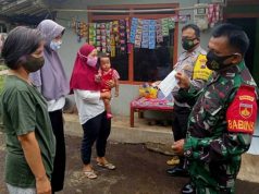 Babinsa dan Babinkamtibmas Bandongan Aktif Edukasi Warga Untuk Cegah Covid – 19
