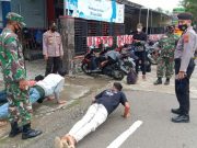 Tidak Bermasker, Warga Wonogiri Disanksi Push Up
