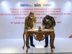 SIG-BNI Kerja Sama Solusi ’Digital Value Chain’ untuk Mitra SIG