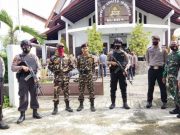 Banser Blora Amankan Rangkaian Hari Raya Paskah Bersama TNI dan Polri