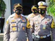 Polrestabes Semarang Melakukan Penyekatan Wilayah di Jalur Tol Kalikangkung