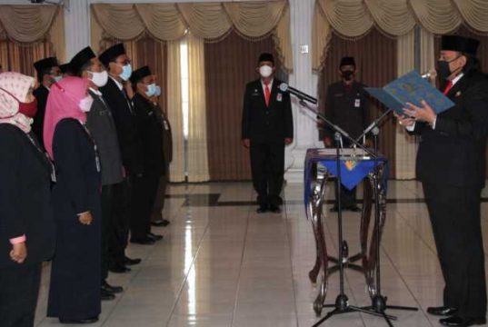 Walkot Tegal Lantik 16 Pejabat Fungsional Tertentu