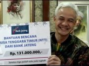 Cek Senilai Rp 131 Juta Disumbangkan Gubernur Jateng ke NTT