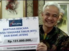 Cek Senilai Rp 131 Juta Disumbangkan Gubernur Jateng ke NTT