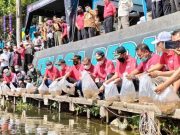 Puncak Peringatan HPN 2021 : Forkompimda Wonosobo Tanam Bibit Pohon dan Tebar Benih Ikan